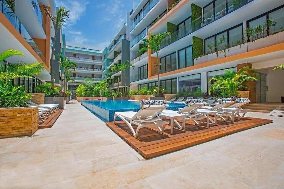 アパート Apartamento de 1 rec en The City con amenidades premium プレヤデルカーメン メキシコ